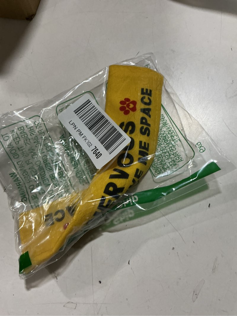 Condition photo showing Good Condition for Nervous Please Give Me Space Leash Sleeve, Funny Yellow Dog Leash Wrap Alert Hanging ID Patch Tag, Do Not Pet Patch, Pet Birthday Gifts for Dog Lovers Owners