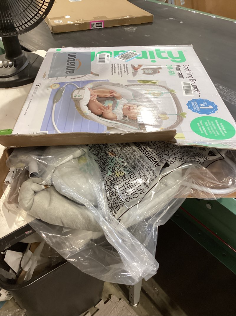 Condition photo showing Good Condition for ingenuity soothing baby bouncer infant seat with vibrations, -toy bar & sounds, 0-6 months up to 20 lbs (morrison)