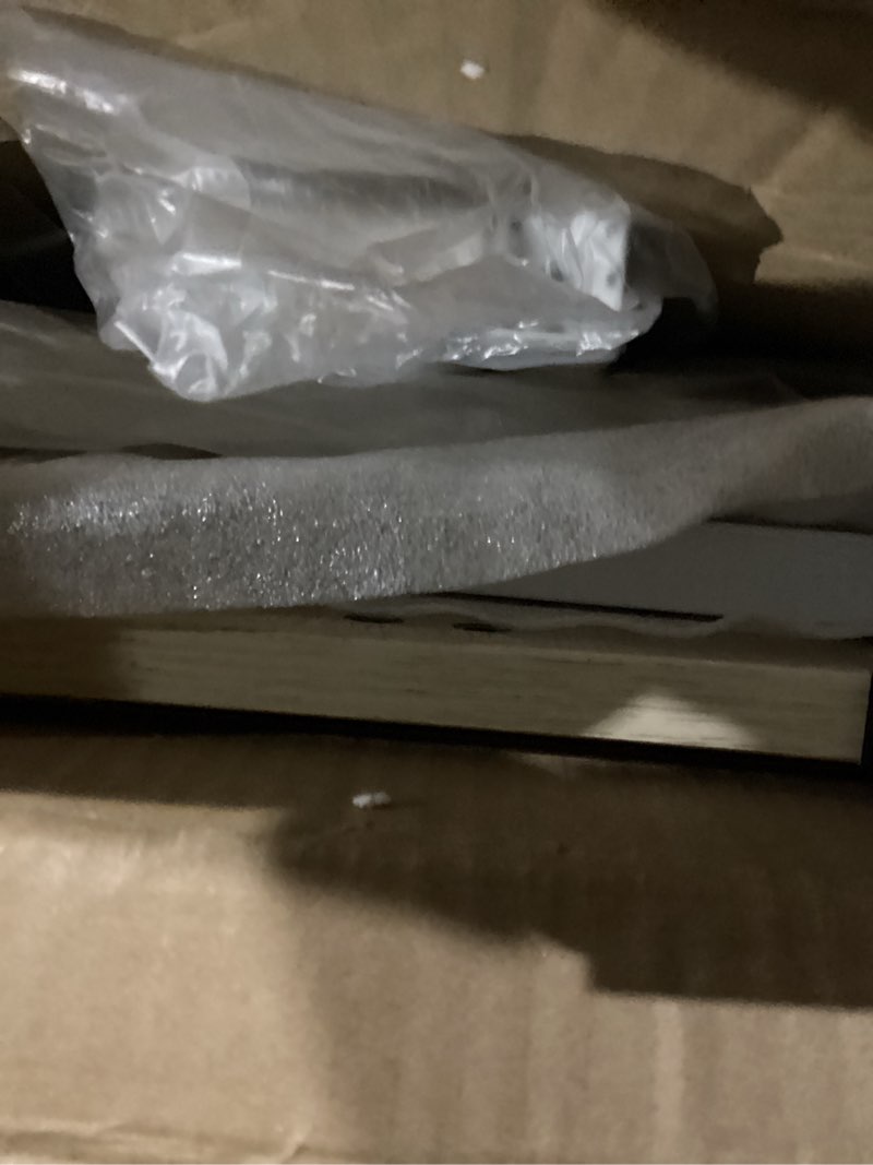 Condition photo showing New/Like New for WOHOMO Folding Desk, Small Foldable Desk 31.5" for Small Spaces, Space Saving Computer Table Writing Workstation for Home Office, Easy Assembly, Oak Small Size:31.5 x 15.7 Beige