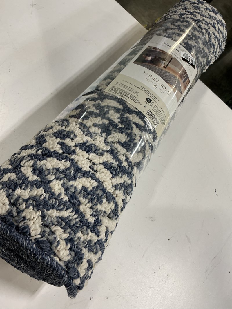 Condition photo showing Good Condition for 2'x7' washable weave herringbone runner rug indigo - threshold™