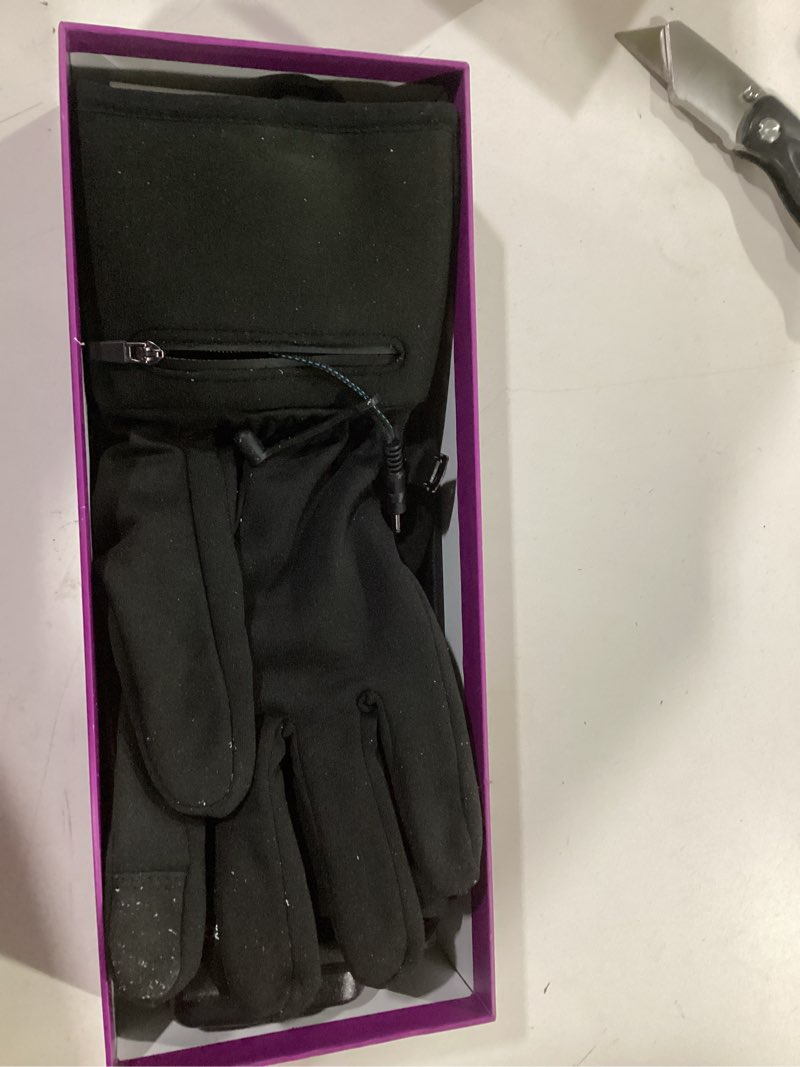 Condition photo showing Good Condition for Heated Glove Liners for Men and Women, Rechargeable Lithium Battery Electric Heated Gloves, Winter Warmth Glove, Thin Hand Warmers for Skiing, Hiking, Cycling X-Large-XX-Large