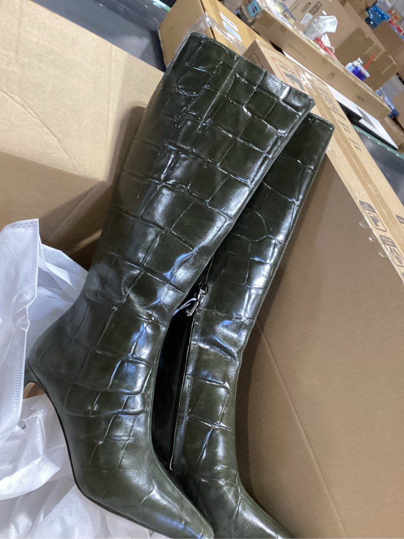 Condition photo showing Good Condition for Sam Edelman Women's Sylvia Boots 7.5 Deep Olive