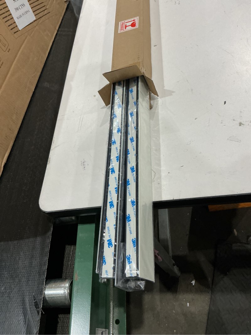Condition photo showing New/Like New for light blocking strips for window shades and blinds, 100% blackout pvc side tracks light blocker for blinds, window light blocker for bedroom(white, 58", 4pcs) white-4pcs 4pcs