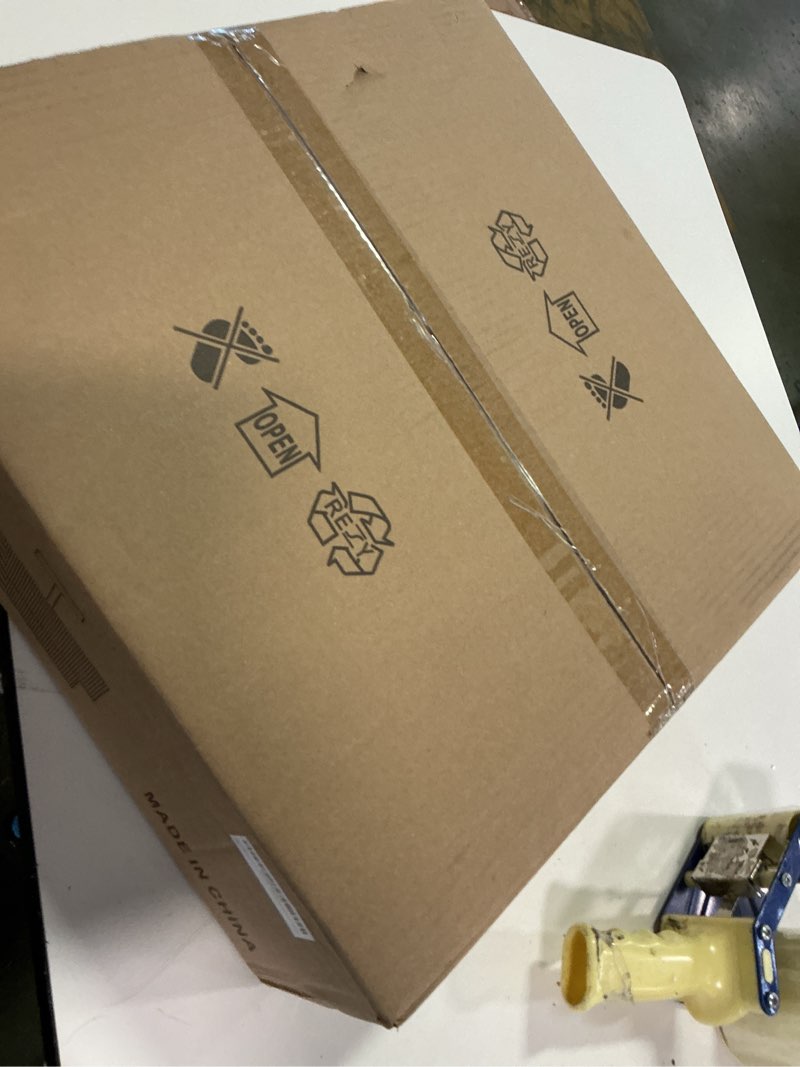 Condition photo showing New/Like New for Boho Semi Flush Mount Ceiling Light Rattan Ceiling Light 18" Farmhouse Ceiling Lamp with Natural Hemp Rope Lampshade for Dining Room Living Room Bedroom Kitchen Hemp Rope-Black 18 Inch