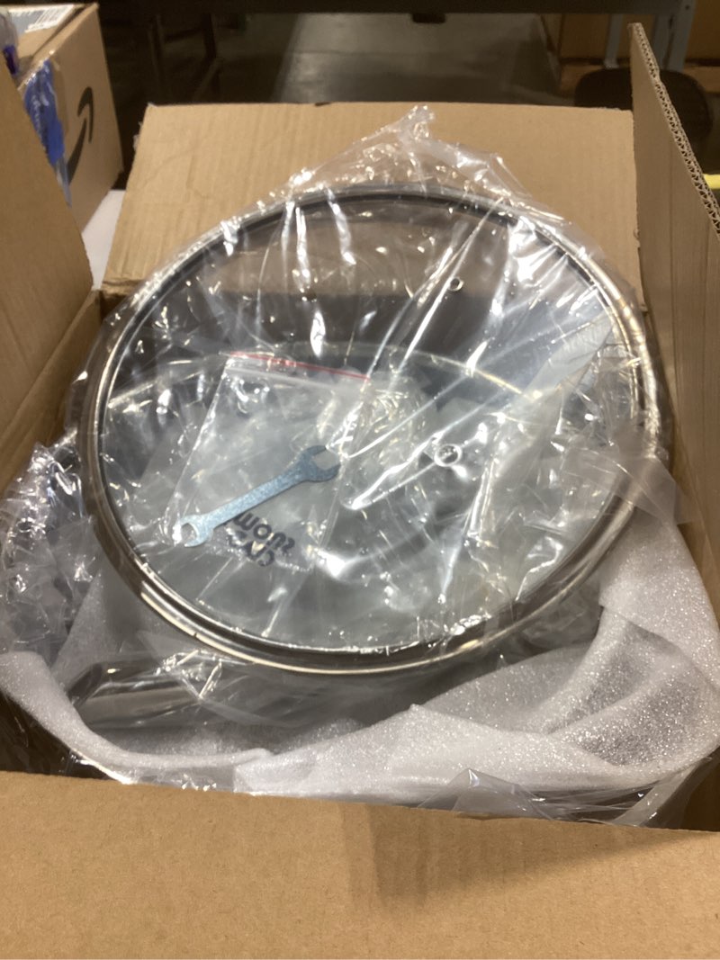 Condition photo showing Good Condition for frying pans nonstick with lid,hybrid non stick 5 quart saute pan,pfoa free cookware,stainless steel skillet,12 inch deep saute pan,dishwasher&oven safe,works on all cooktops 5 quart single helper handle