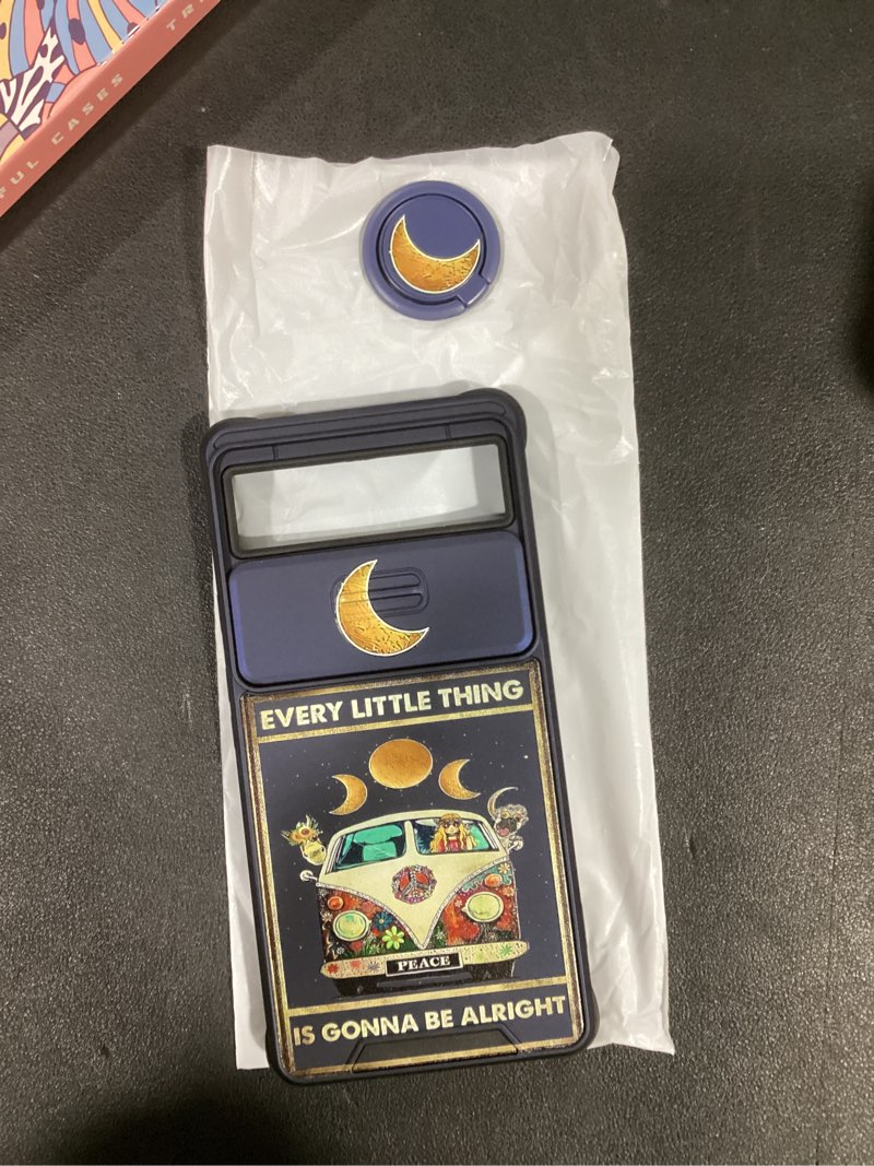 Condition photo showing New/Like New for (2in1 for Google Pixel 6A Case for Women Girls Cute Cover Girly Teens Kawaii Animals Pretty Fashion Bus Design with Camera Cover and Ring Stand Funda for Google Pixel 6A Phone Case Little Bus for Google Pixel 6A