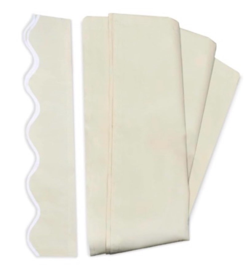 ALEKO Patio Awning Fabric Replacement | 20x10 Feet | 100% Polyester Canopy Cover, Sun Shade, Deck, Balcony | UV Protection | Sand Beige