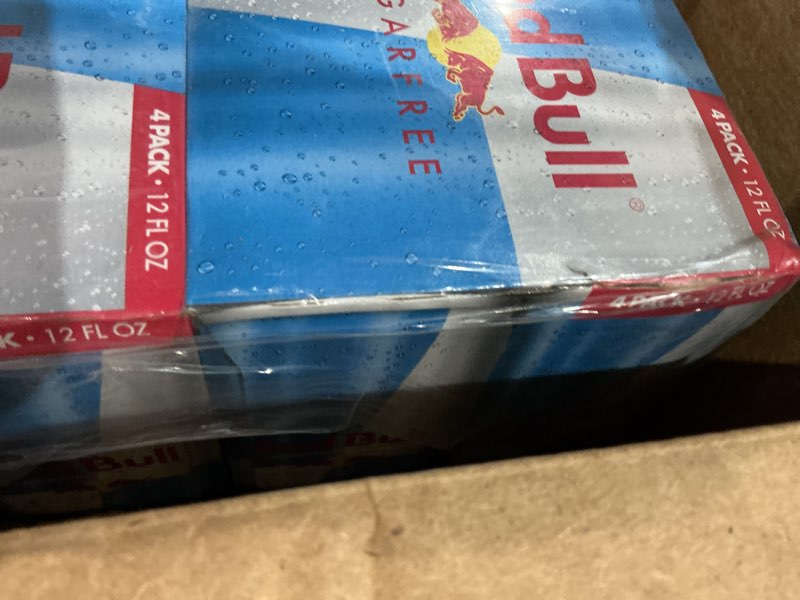 Condition photo showing New/Like New for red bull sugarfree 4pack 12fl oz 6 