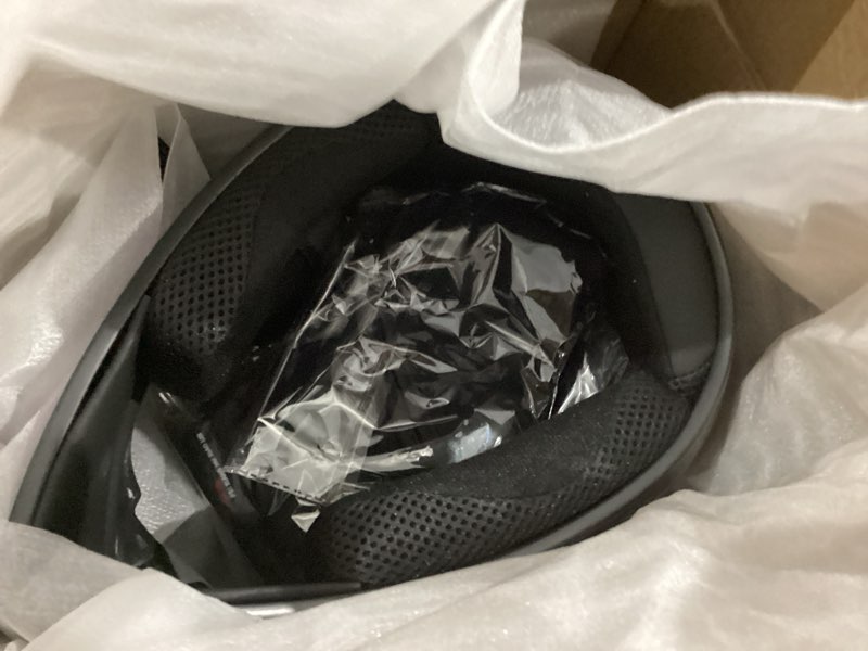 Condition photo showing New/Like New for yesmotor 3/4 open face retro motorcycle helmet vintage helmet for motorbike casco, moped, cruiser, bobber, and chopper - dot approved(light black , m) light black medium