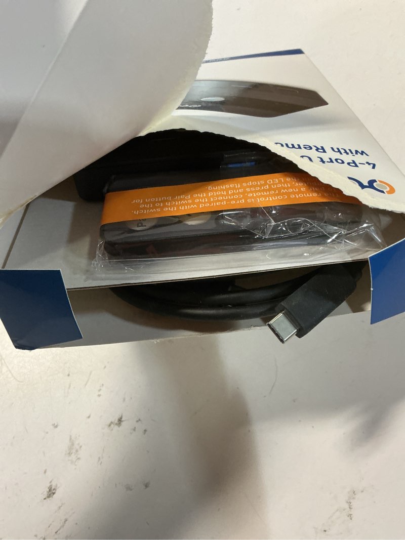 Condition photo showing New/Like New for cable matters usb c switch for 2 computers with remote control, 10gbps data transfer, shares 2x usb-a and 2x usbc peripherals (keyboard, mouse, printer, ssd), data only - no video, no host charging