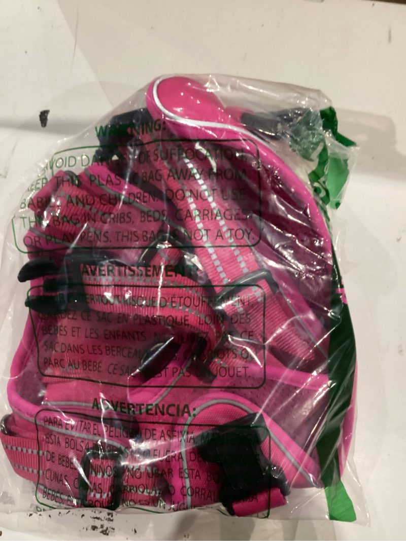 Condition photo showing Good Condition for rabbitgoo Dog Harness for Large Dogs No Pull, Tactical Service Pet Vest with Molle and Control Handle, Adjustable and Reflective Military Harness for Easy Walking and Training, Rose Red, L Large Rose Red