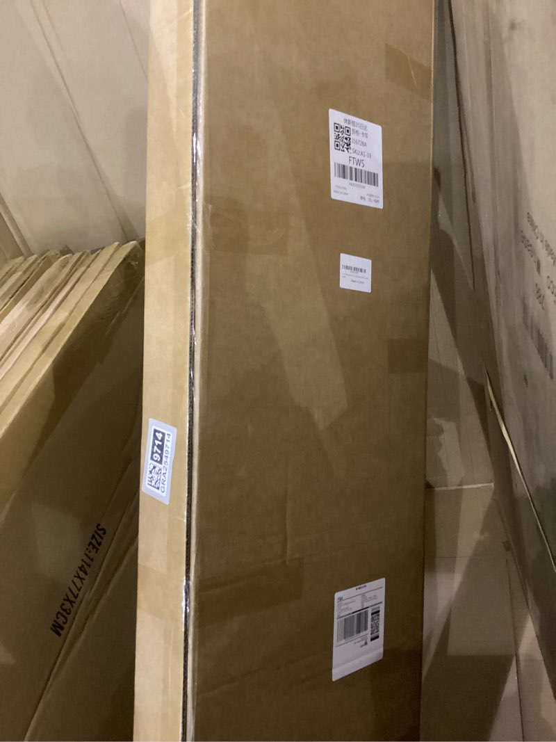 Condition photo showing New/Like New for 5-tier Folding Shelves , Heavy Duty Metal Foldable Collapsible Shelf Shelving Rack Organizer On Rolling Wheels in Kitchen Closet Gym Pantry Basement No Assembly 1100 LBS Capacity (White, 5-Layer) White/5-tier