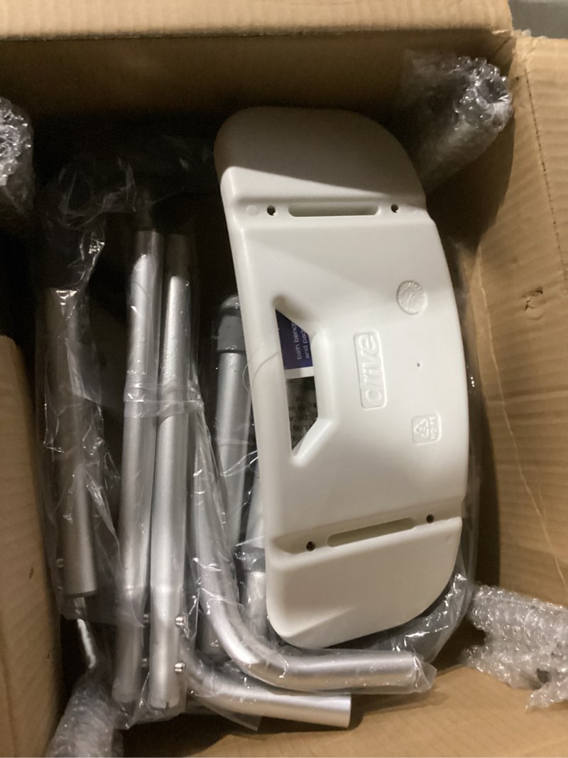 Condition photo showing Good Condition for Drive Medical 12021KD-1 Bariatric Heavy Duty Bathroom Bench with Back, Gray