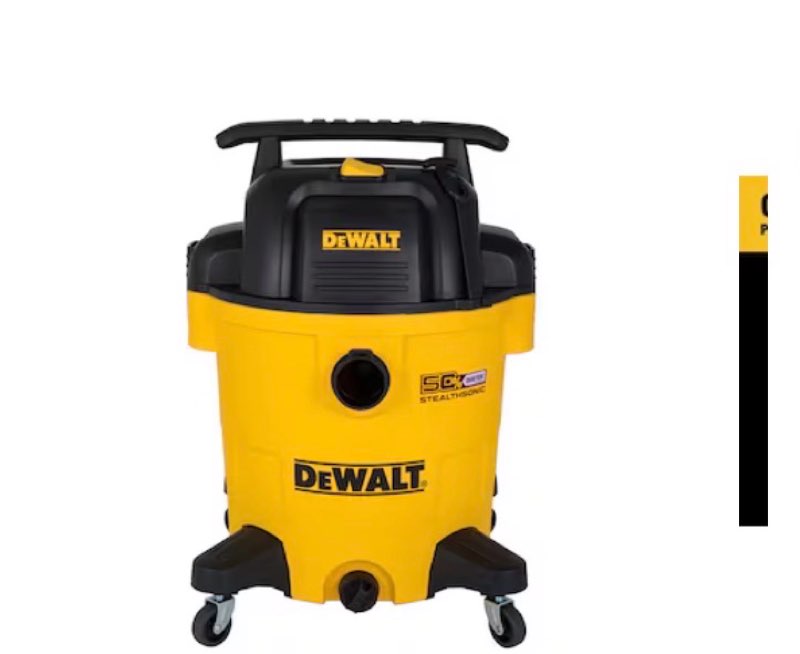 DEWALT Stealthsonic Quiet 12-Gallon 5.5 HP Corded Wet/Dry Shop Vacuum with Accessories