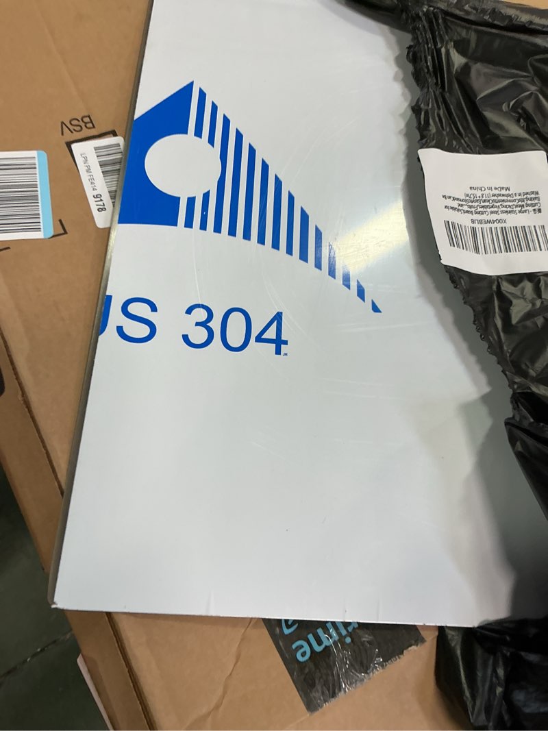 Condition photo showing Good Condition for Large Stainless Steel Cutting Board,Suitable for Cutting Meat,Dicing,Vegetables,Fruits,Bread and Baking.ItIsConvenienttoClean,EasytoStoreandCan Be Washed in a Dishwasher (19.6 * 19.6in)