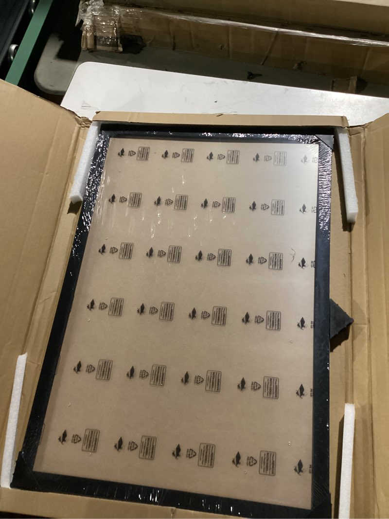 Condition photo showing As Is for vittanly 11x14 collage picture frame, displays 5pcs 4x6 pictures with mat or 1pcs 11x14 without mat for wall mounting, picture frames collage wall decor in black, 1 pack black 11x14