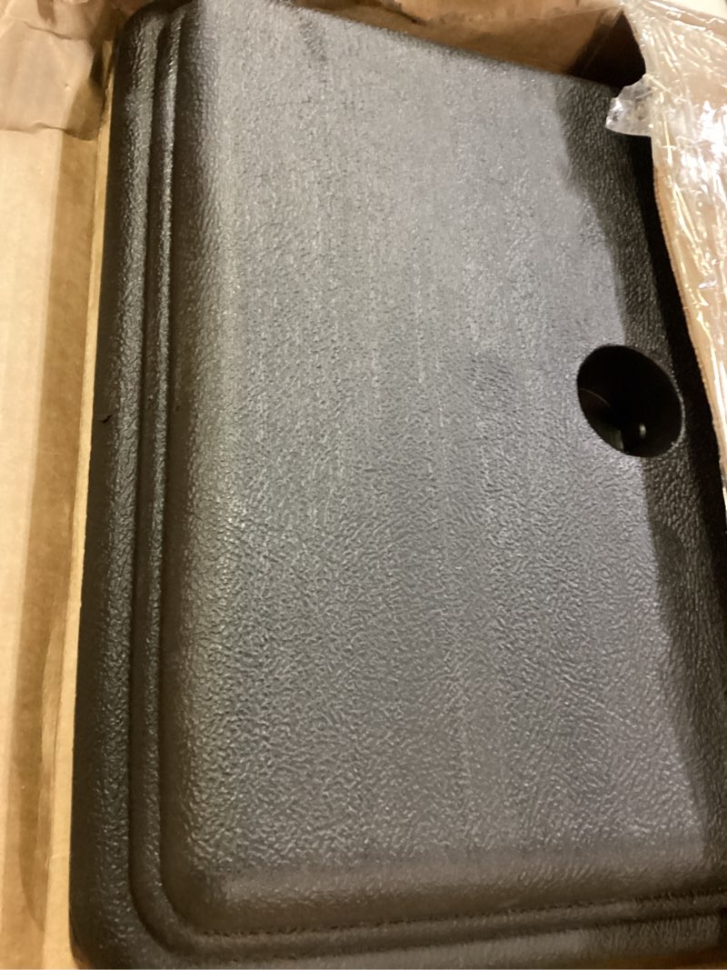 Condition photo showing New/Like New for us weight 40 pound umbrella base - weighted umbrella base for use with patio table – heavy duty base- made in the usa black