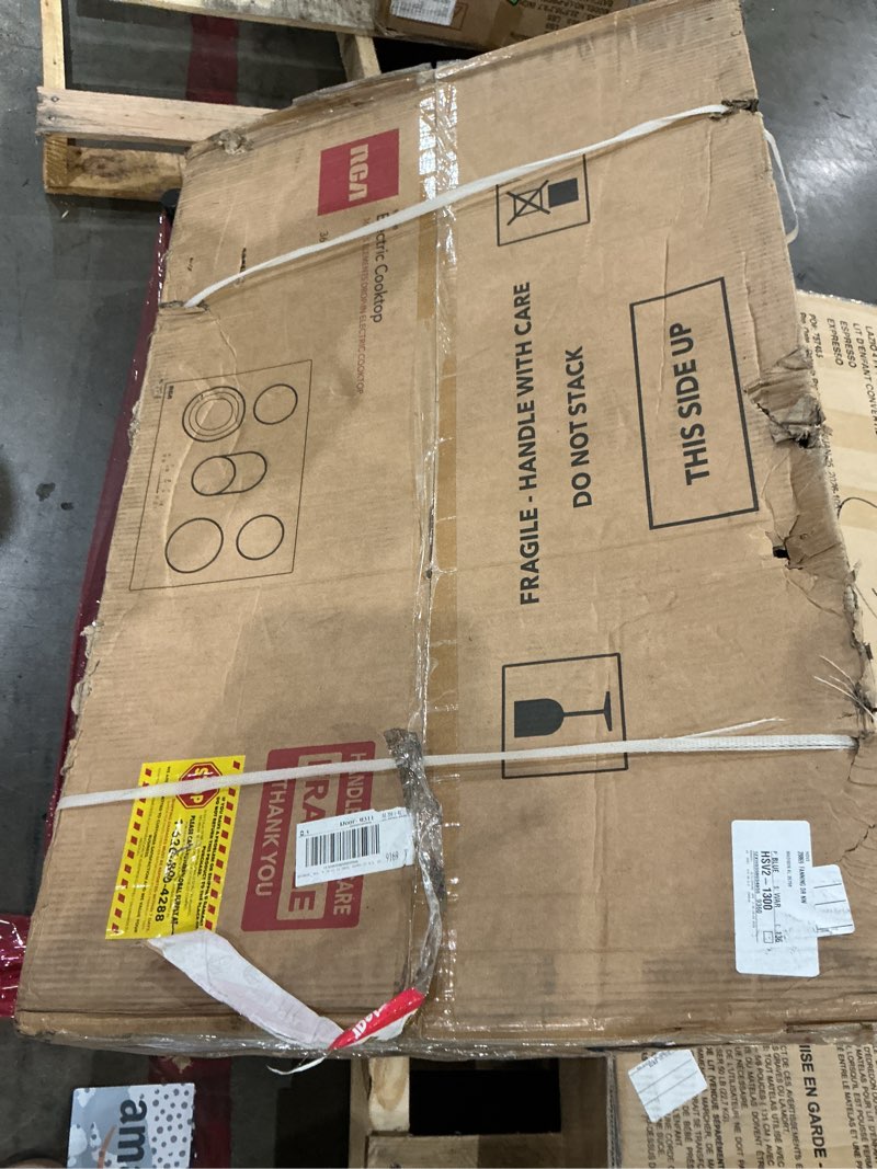 Condition photo showing Good Condition for rca r-ctes365 36 in. sterling collection drop-in electric ceramic glass cooktop, 5 burners, triple zone element, sync burner, black