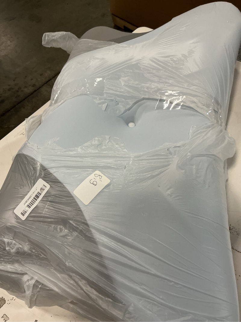 Condition photo showing As Is for Cervical Neck Pillow - Cooling Pillow for Neck Pain Relief, Ergonomic Side Sleeper Pillow for Sleeping, Contour Memory Foam Pillows for Neck Support, Orthopedic Bed Pillow for Back Stomach Sleepers Blue