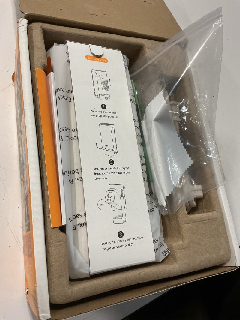 Condition photo showing Good Condition for yaber t1 pro2 mini projector with wifi and bluetooth, dolby audio & turbo sonic bass, auto focus & keystone, native 1080 fhd with hdr10, portable projector for outdoor indoor use standard beige