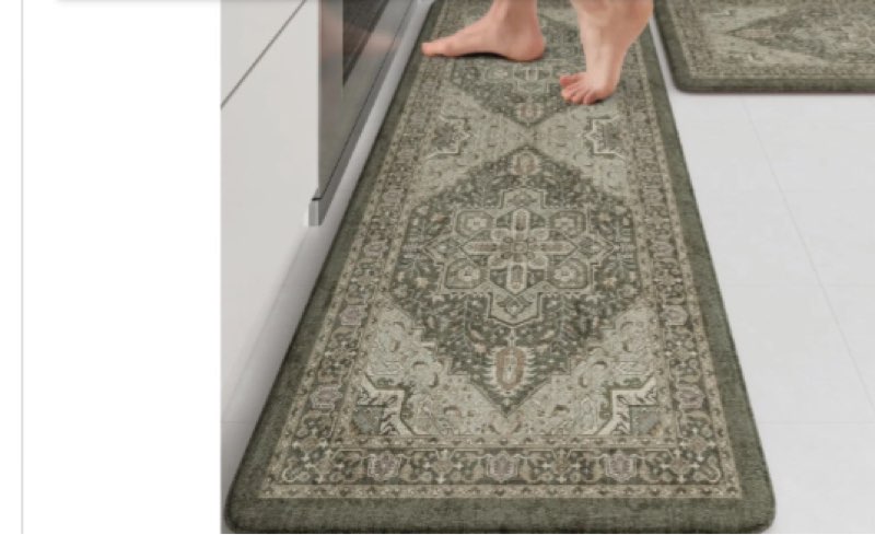 Kimode - Alfombrillas Antifatiga Para Piso De Cocina De 17x47(17x29))2 pcs 