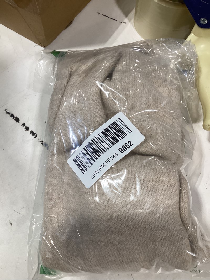 Condition photo showing Good Condition for Amazon Essentials Women's Regular-Fit Soft Touch Long-Sleeve Crewneck Sweater X-Small Beige