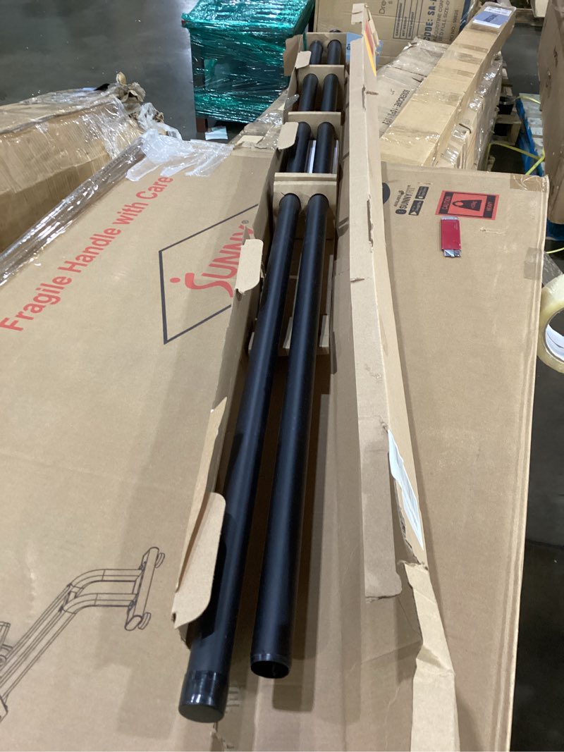 Condition photo showing New/Like New for Kenney KN90001 1" Weaver Indoor/Outdoor Rust-Resistant Curtain Rod, 72-144", Black 72-144" Black