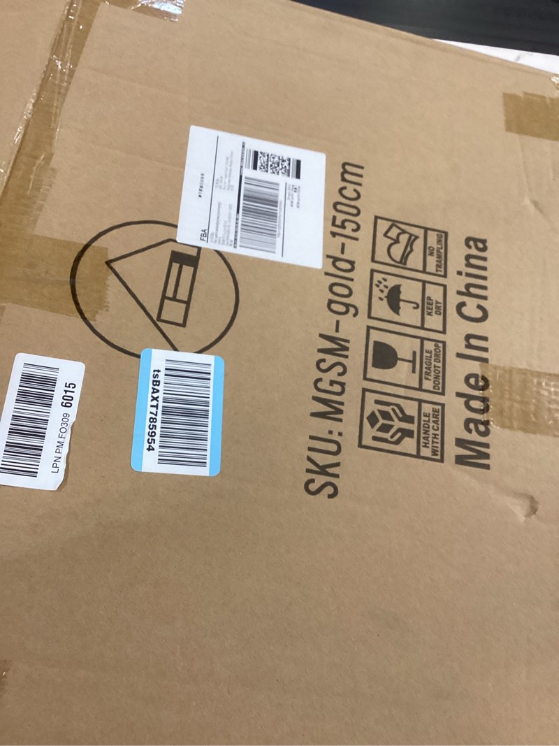 Condition photo showing Good Condition for DR.IRON Gold Coat Racks, Metal Coat Racks Freestanding with Crossbar and Heavy Base, Modern Coat Rack Stand, L Shaped Clothing Rack for Entryway, Bedroom, Living Room or Office L-150CM