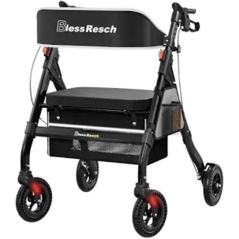 blessreach heavy duty rollator walker