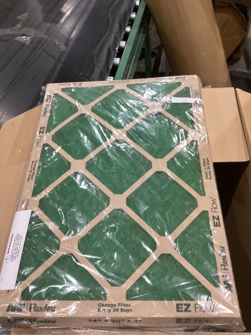 AAF flanders 4 pack 14” x 20” x 1” filter replacement