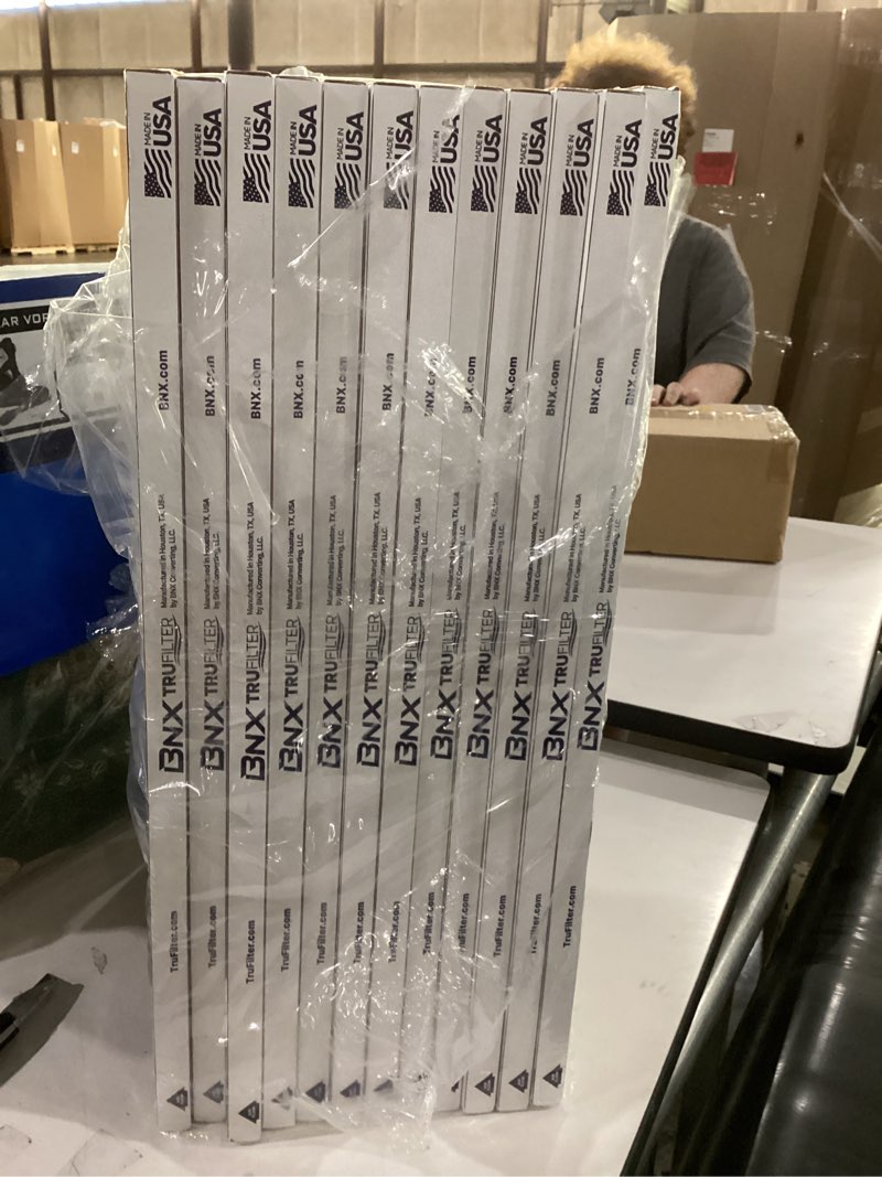 Condition photo showing As Is for bnx trufilter 14x24x1 air filter merv 11 (12-pack) - made in usa - allergen defense electrostatic pl