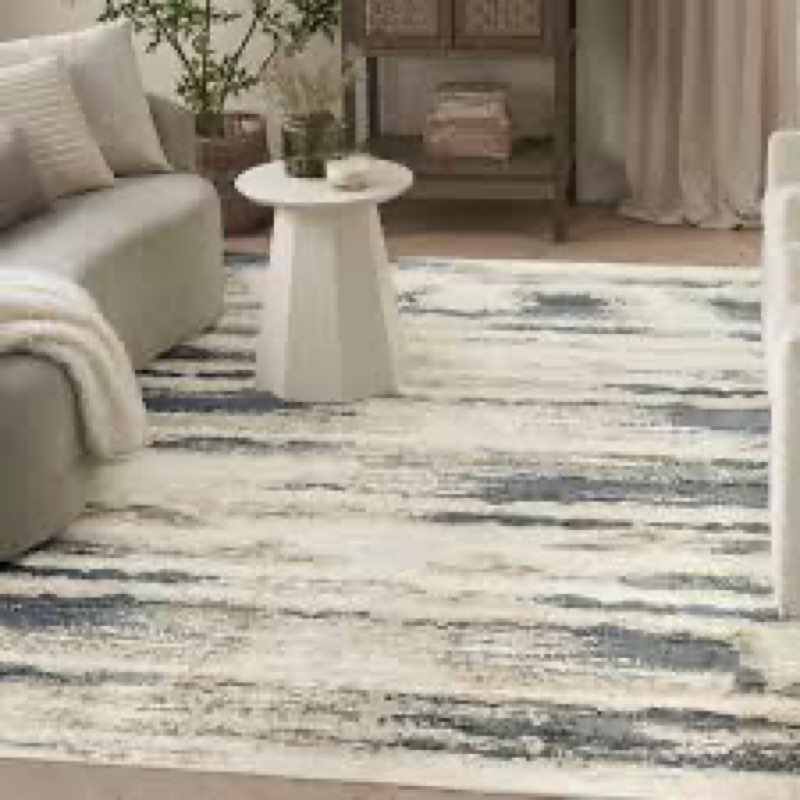 5x7 Area Rugs for Living Room,  grey/bone Washable Rug, Soft Low Pile Carpet, Non-Slip, Stain Resistant, Rug for Bedroom, Dining Room, Home Office
