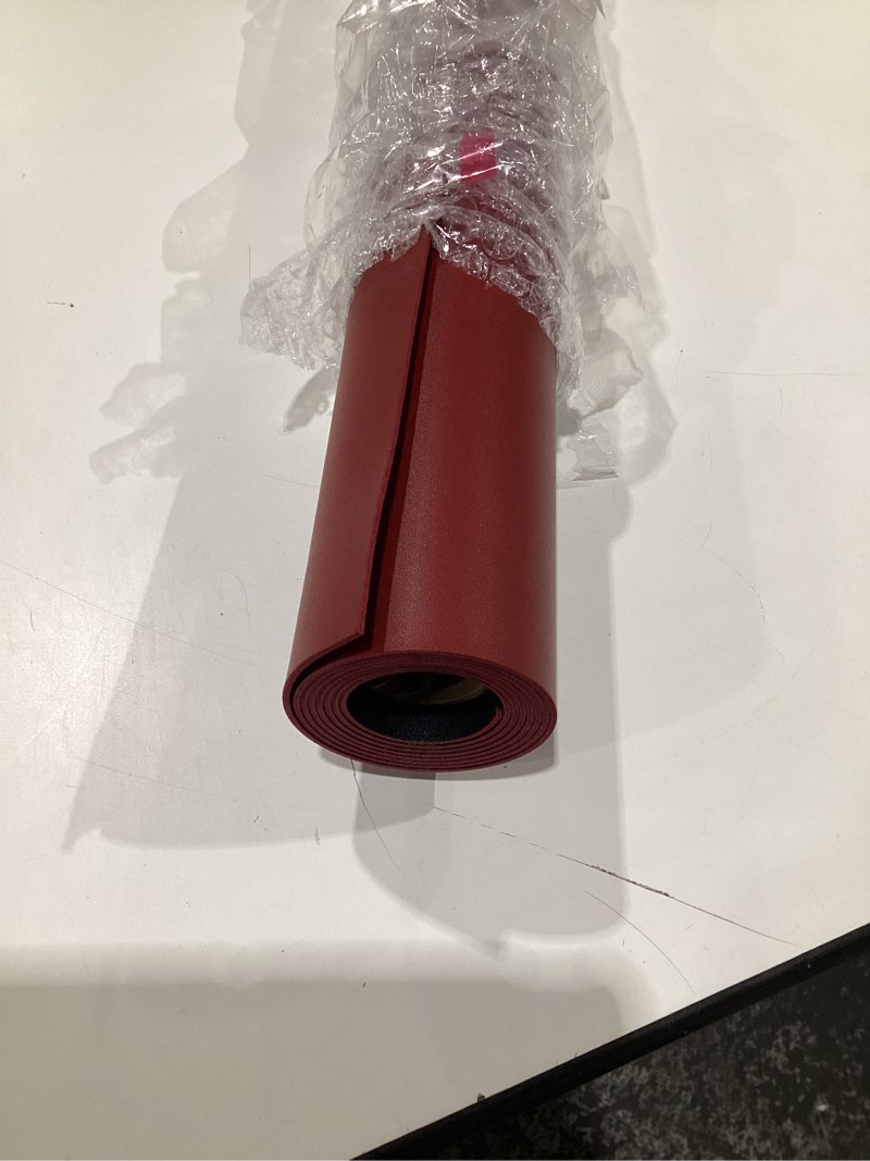 Condition photo showing Good Condition for Leather Table Cover,1.8mm Thick,30x48 Inch Table Protector,Table Pads for Dining Room Table Rectangular,Table Cover Protector.(Black+Wine Red,30x48) Black+wine Red 30×48inch