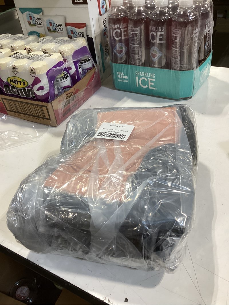 Condition photo showing New/Like New for Center Console Dog Car Seat for Small Dogs with Bunny Fleece, Anti-Slip Booster Car Seat with Collar Hook, Triple Protection, Portable Washable, for Pets Up to 13.5lbs (Grey-Black) Grey-Brown