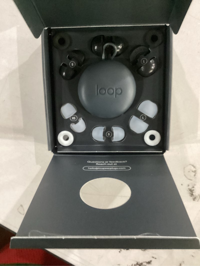 Condition photo showing New/Like New for loop experience 2 plus ear plugs – stylish certified hearing protection for concerts & festivals, live events, sports, djs & nightlife – 17db noise reduction, (high-fidelity) + mute for extra coverage silver
