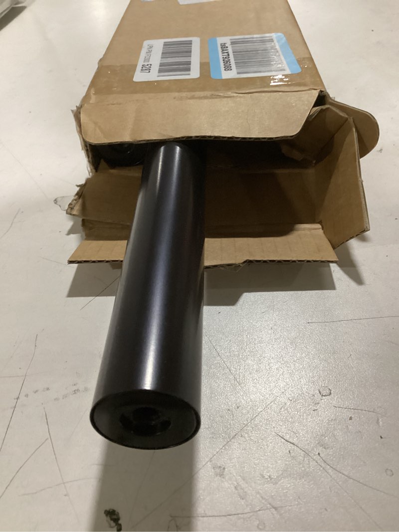 Condition photo showing Good Condition for BlastHome® Non-Adjustable Luxury Curtain Rods for Windows, 1 ¼” Rod Set, 5 foot Fixed Length (Two Rods Connect for a Seamless Look), Tuxedo Black Single Rod Tuxedo Black 5 foot