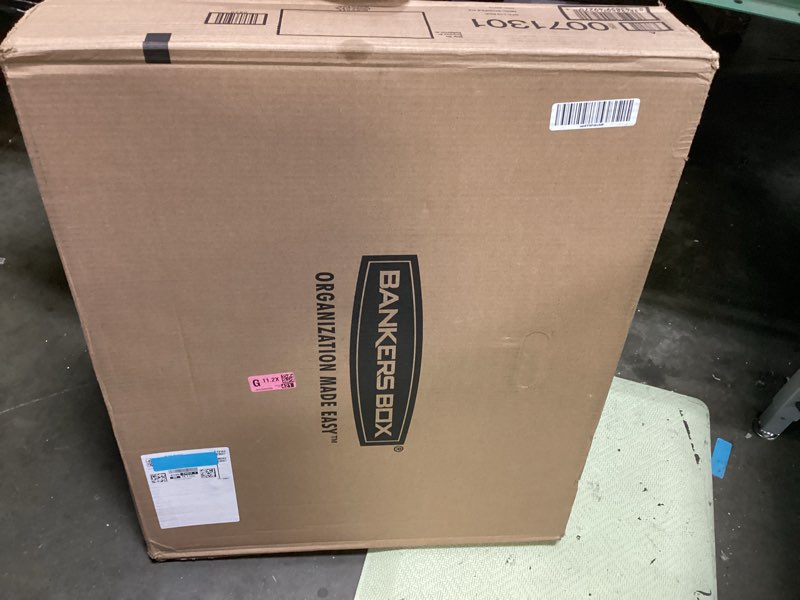Condition photo showing New/Like New for bankers box 12 pack standard duty file storage boxes, standard assembly, removable lid, letter/legal (0071301)