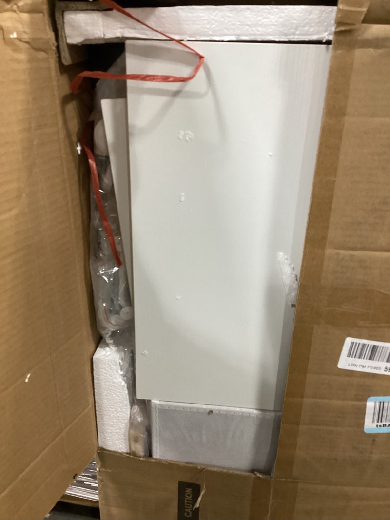 Condition photo showing Good Condition for Changing Table, 6-Drawer Baby Dresser with Changing Table top, Waterproof Diaper Changing Station & Pad, 2 Height-Adjustable Open Storage Shelves, Mobile Nursery Organizer, White