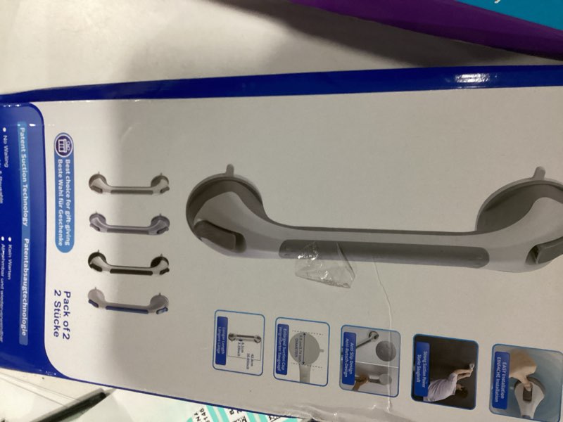 Condition photo showing New/Like New for TAILI Grab Bars for Bathtubs and Showers 2 Pack Suction Grab Bar, Heavy Duty Shower Handle Removable