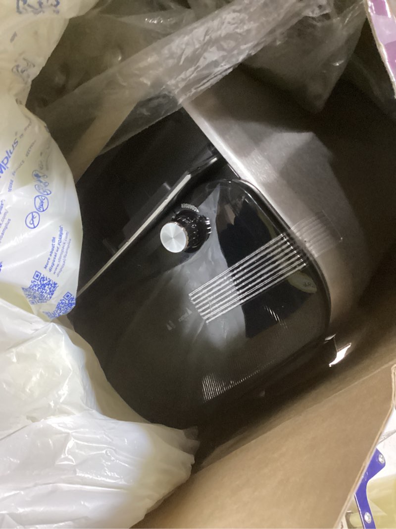 Condition photo showing As Is for breville bdc650bss grind control coffee maker with grinder, brushed stainless steel, thermal carafe