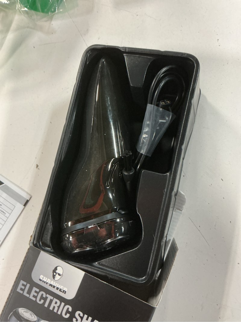 Condition photo showing Good Condition for shpavver electric razor for men cordless: mens electric shavers, 4d flex blades & sensitive skin - usb fast charging, pop-up trimmer, waterproof, travel lock a1 silver-black upgraded