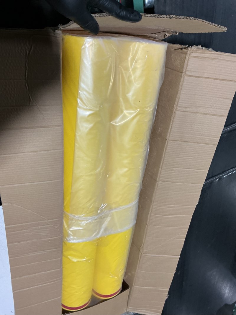 Condition photo showing Good Condition for Pangda 2 Pcs Flat Top Bollard Covers Yellow and Red Bollard Post Sleeve for Home Parking Fence Pole Pipe (6" X 52") 2 6" X 52"