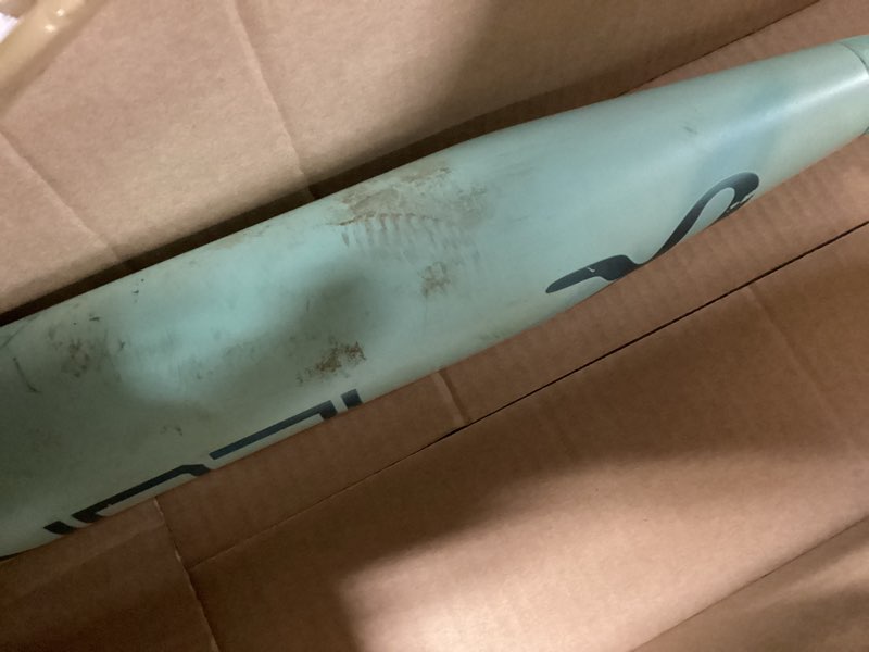 Condition photo showing As Is for rawlings | 2026 | icon baseball bat | usa | -5 / -8 / -10 / -12 drop | 2 5/8' barrel | 2 pc. composite mint / black -10 27 inches