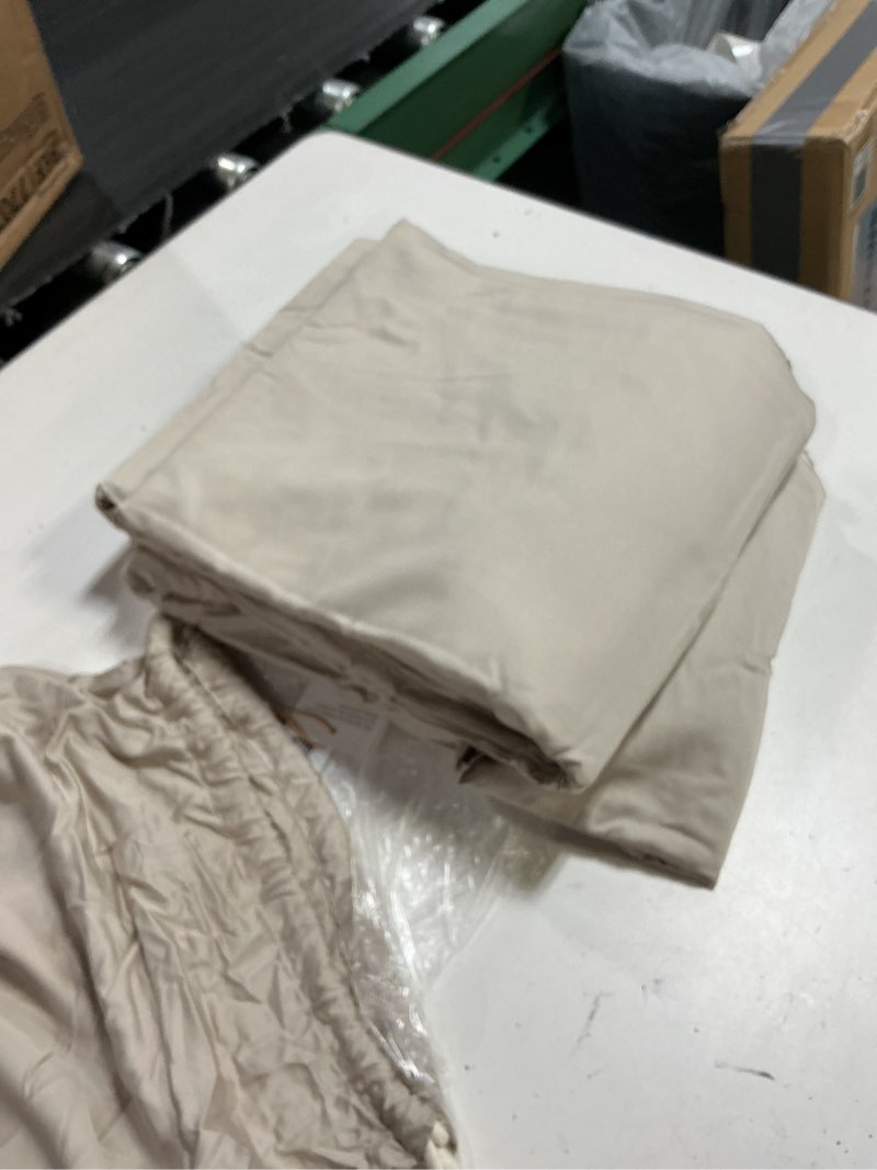 Condition photo showing New/Like New for quince 100% viscose from organic bamboo sheet set sand