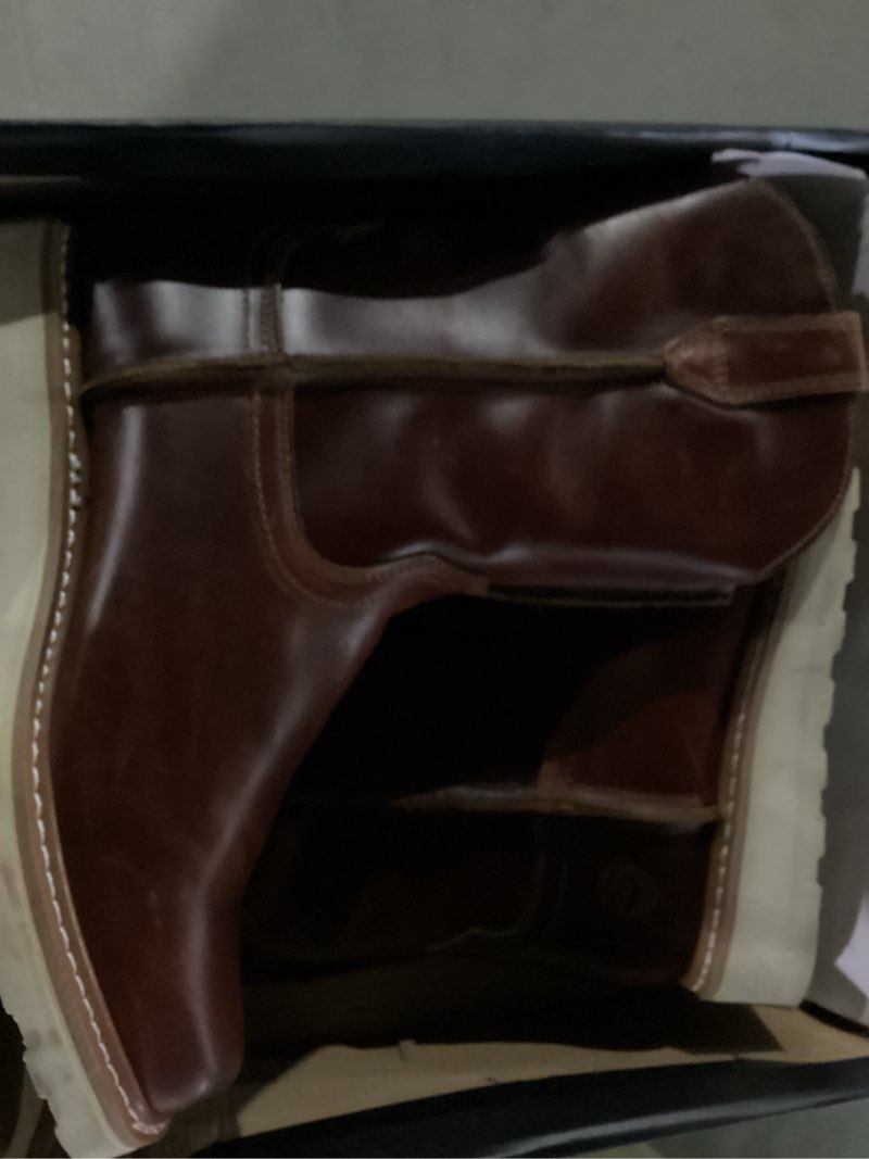 Condition photo showing New/Like New for SUREWAY Mens Cowboy Western Boots,Pull On Square Toe Western Work Shoes,Soft Toe Work Boots for Men,Extremely Comfortable Durable Proved,Superior Oil/Slip Resistant,Thicker Imported Leather 7.5 Red/Wine