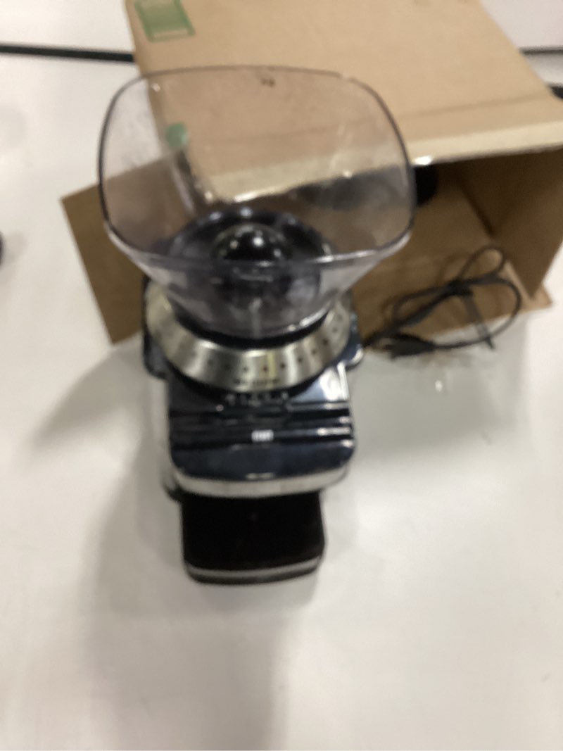 Condition photo showing As Is for Cuisinart Coffee Grinder, Electric One-Touch Automatic Burr Coffee Grinder with 18-Position Grind Selector, Cup Size Selector for 4 – 18 Cups, DBM-8P1, Black Stainless Burr Mill Stainless Steel