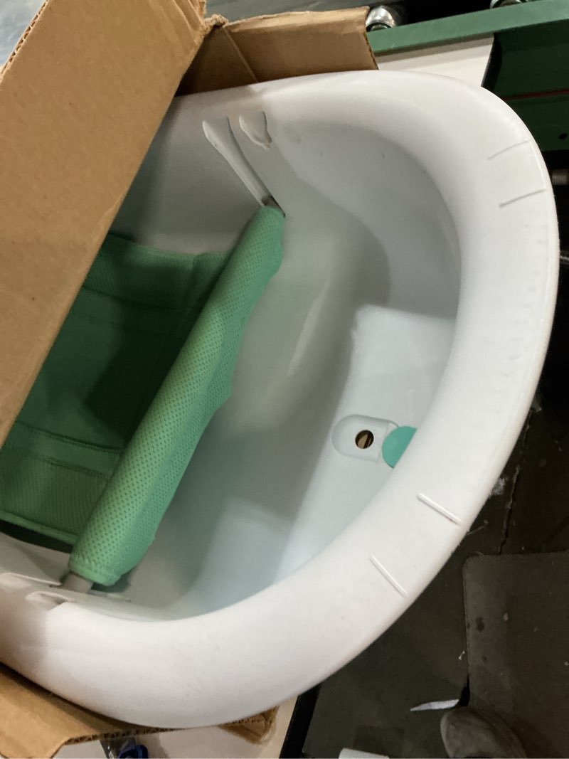 Condition photo showing As Is for frida baby 4-in-1 grow-with-me baby bathtub, baby tub for newborns to toddler with removable bath seat & backrest for bath support in tub bath tub