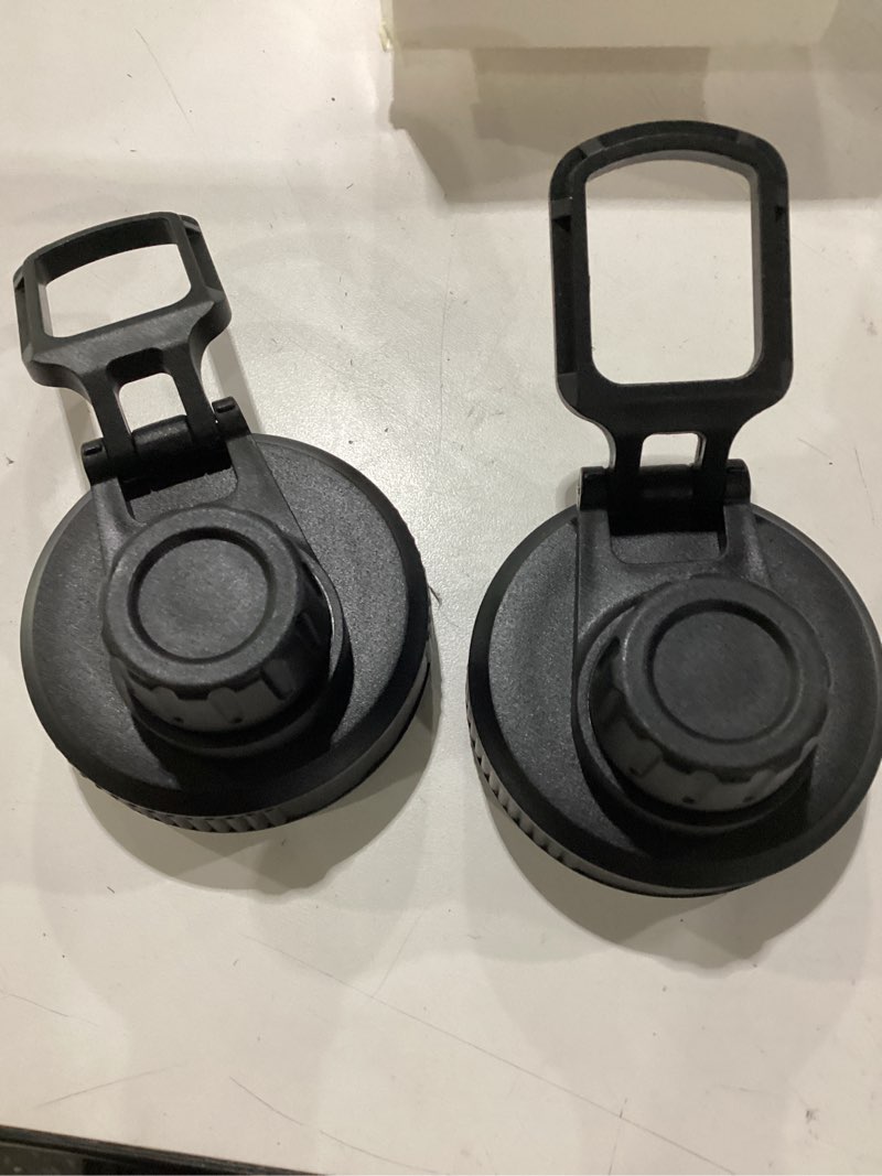 Condition photo showing New/Like New for spout lid for hydro flask wide mouth sport water bottles,2 pack replacement lids for most 12,14,16,18,20,22,32,40,64oz wide mouth water bottles with handle easy to carry (black2)