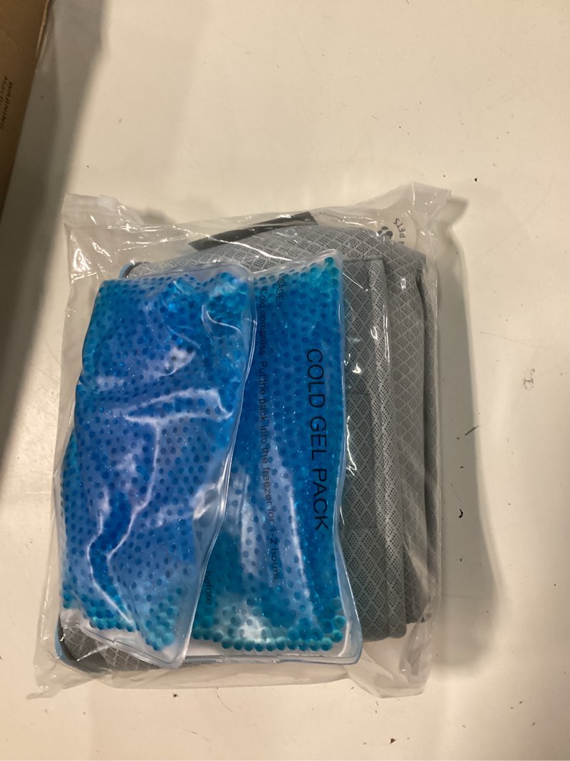 Condition photo showing New/Like New for mora pets dog cooling vest with ice packs, reflective adjustable cooling vest for dogs with leash ring for hot weather cooling harness for large medium dogs light blue xl light blue x-large chest 24-30"