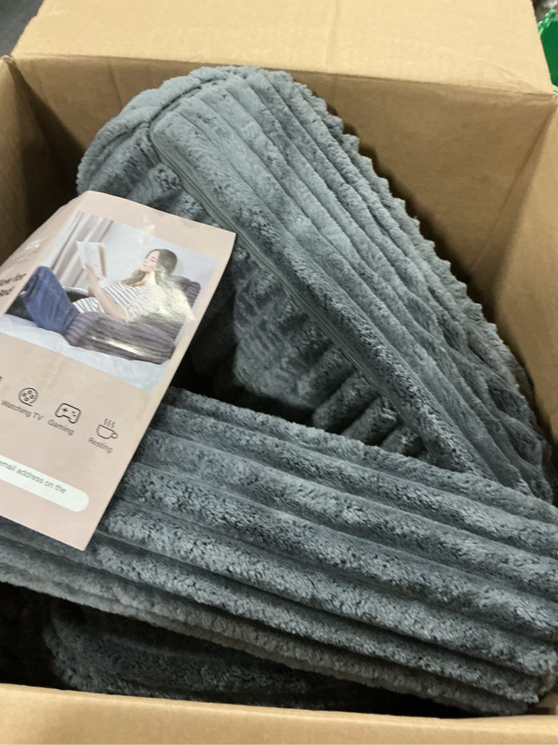 Condition photo showing Good Condition for ENITYA Reading Pillow for Sitting in Bed Adult, XL Back Pillow for Bed Sitting up, Back Support Chair Pillow for Sitting up/Watching TV/Reading/Gaming/Resting/Post Surgery,Dark Grey Dark Grey XL(5'3"-5'11")